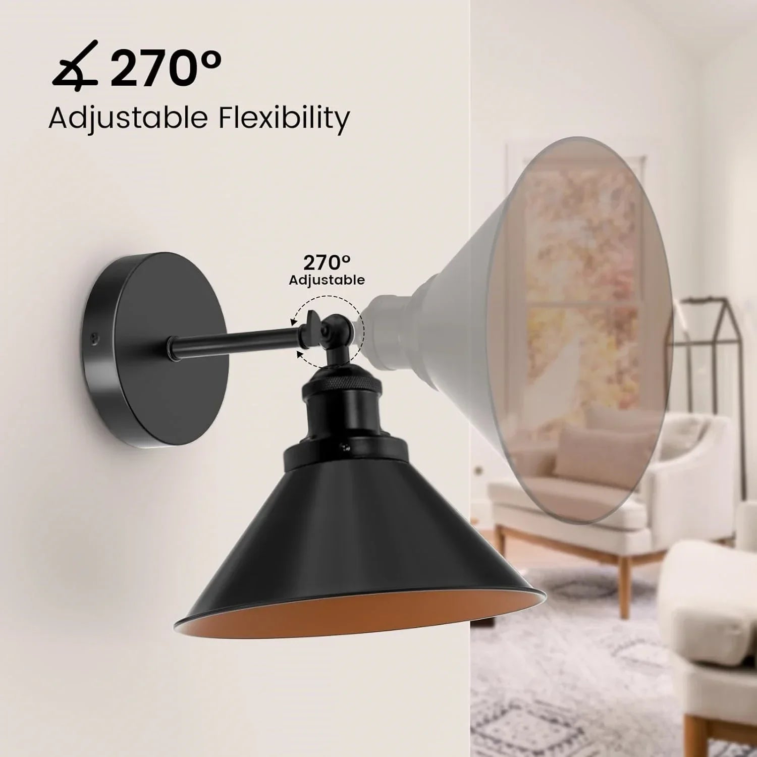 Wireless Rechargeable Wall Light Remote Control Dimmable RGB LED Lamp 15 Color