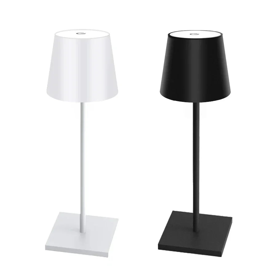 LED Table Lamp 3-Level Dimmable Wireless Touch Desk Lamp USB Rechargeable Night Light