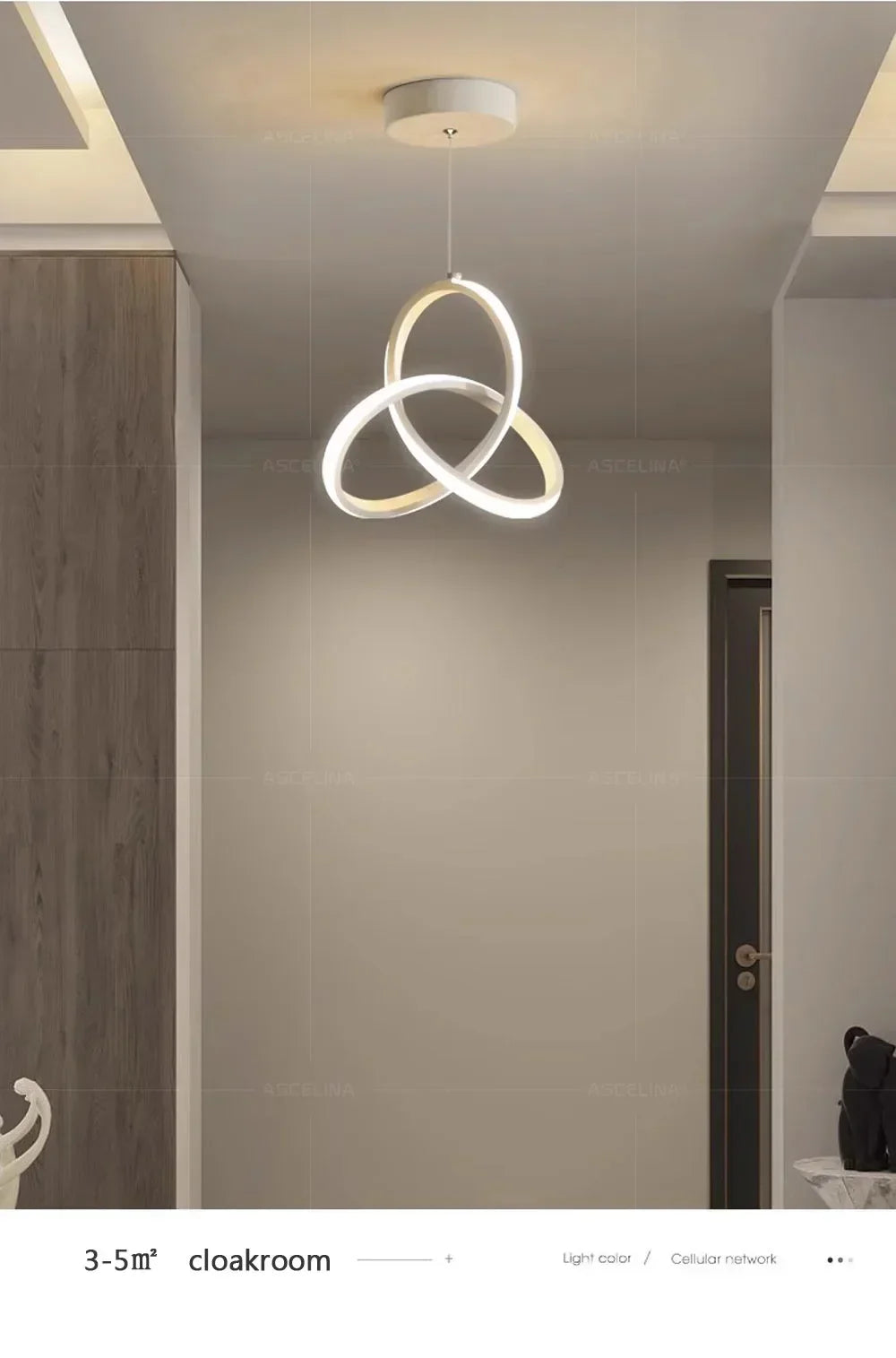 Moktan Sabai Nordic LED Pendant Lamp – Modern Ceiling Light for Dining & Living Room