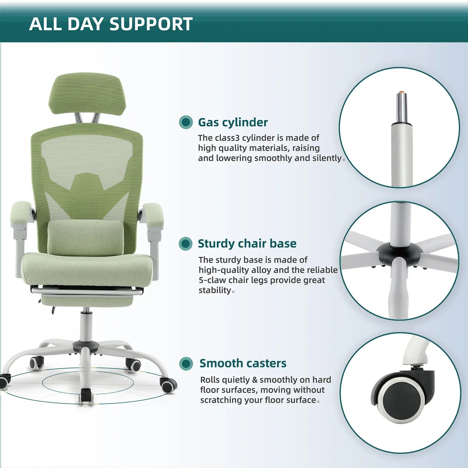 Ergonomic High Back Mesh Gaming Chair Reclining Swivel Office Chair Lumbar