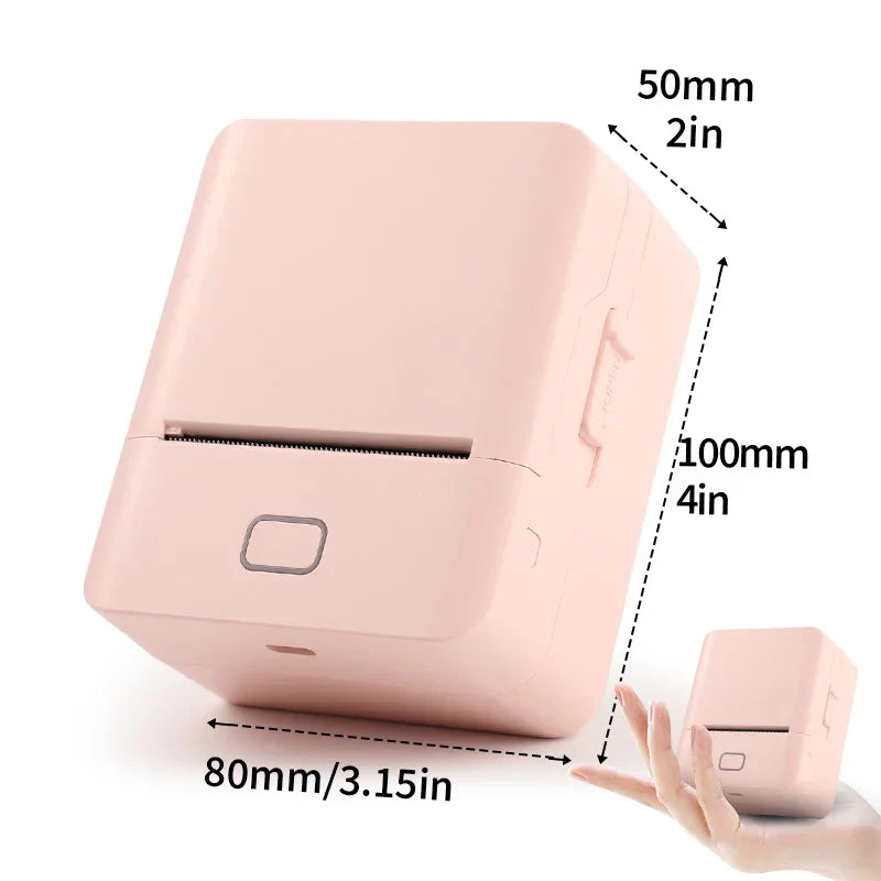 Mini Portable Thermal Label Printer for Phone, Color Sticker Maker Bluetooth SK20