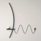 2pcs Modern Adjustable LED Wall Sconce 31.5" Arched Bedside Lamp 3000K Warm Glow
