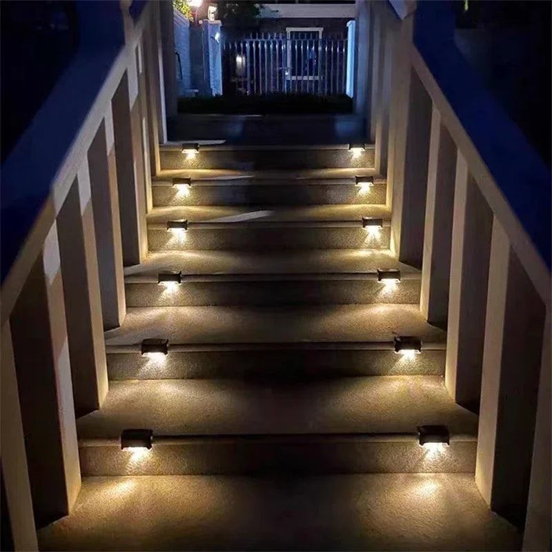 Outdoor Solar Deck Lights – Waterproof LED Fence & Step Lamps for Yard & Pathway