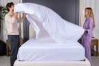 Crisp Percale Cotton Bed Sheets
