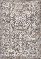 Talihina Brown Luxe Damask Rug