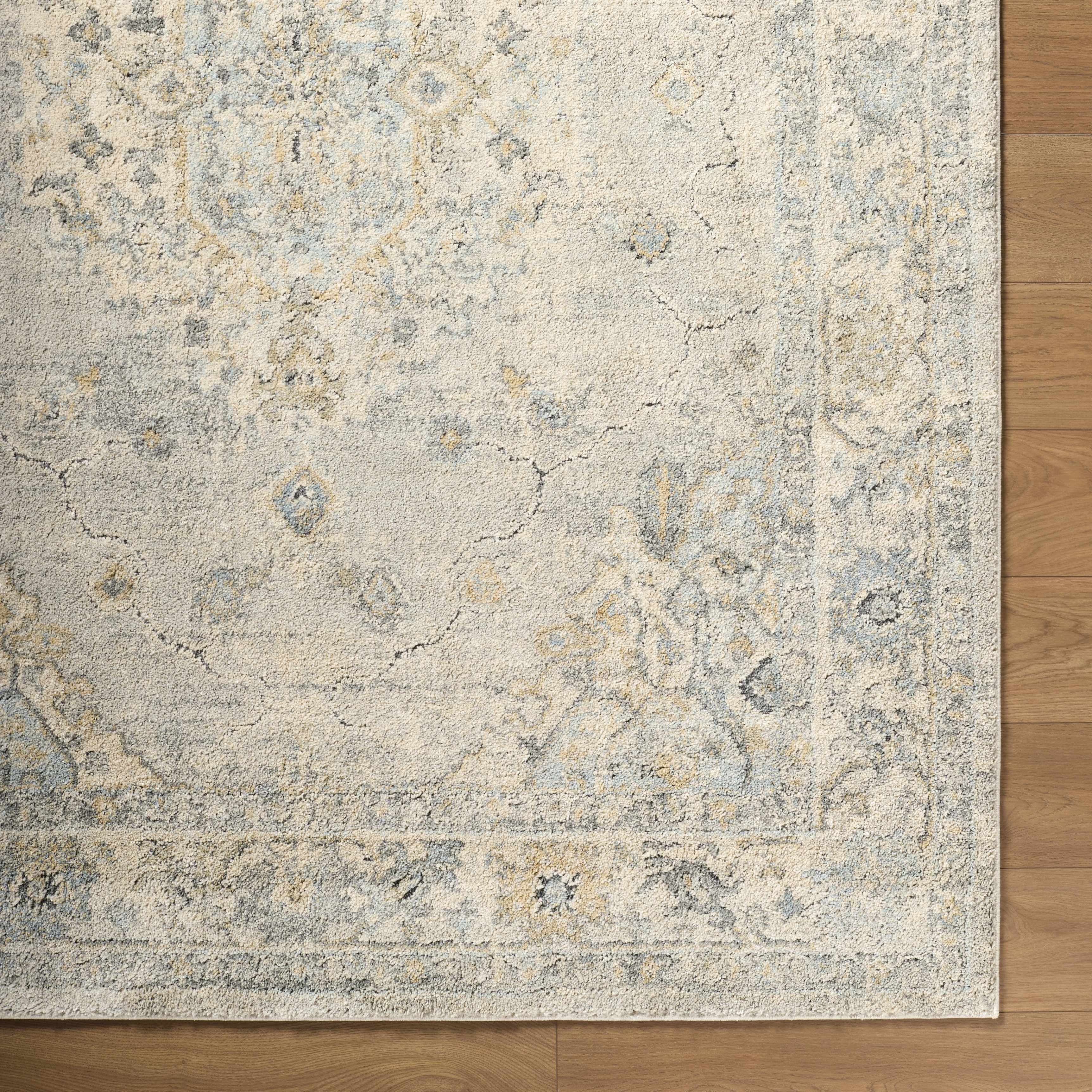 Tyche Light Gray Thick Luxe Area Rug