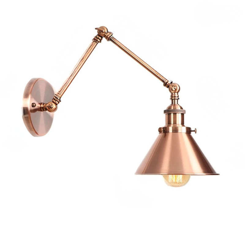 Modern Adjustable Wall Sconce Long Arm Reading Light Bedroom Living Room
