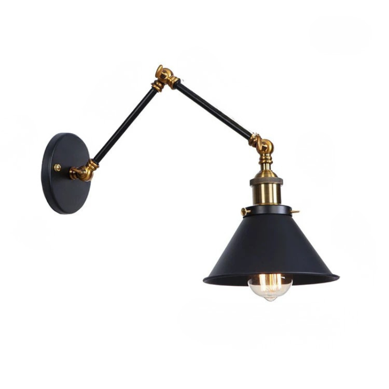 Modern Adjustable Wall Sconce Long Arm Reading Light Bedroom Living Room