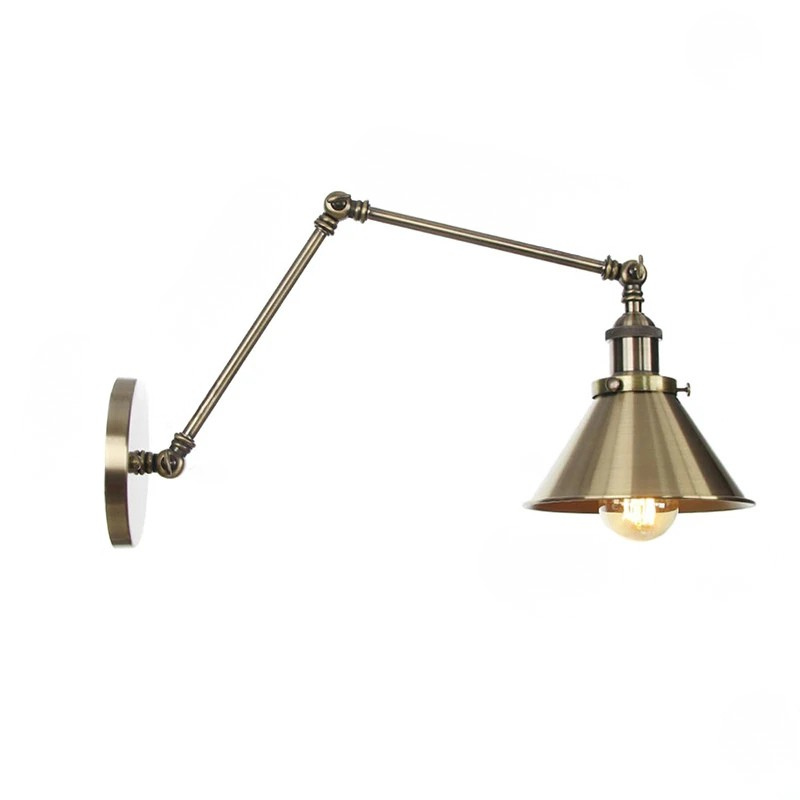 Modern Adjustable Wall Sconce Long Arm Reading Light Bedroom Living Room