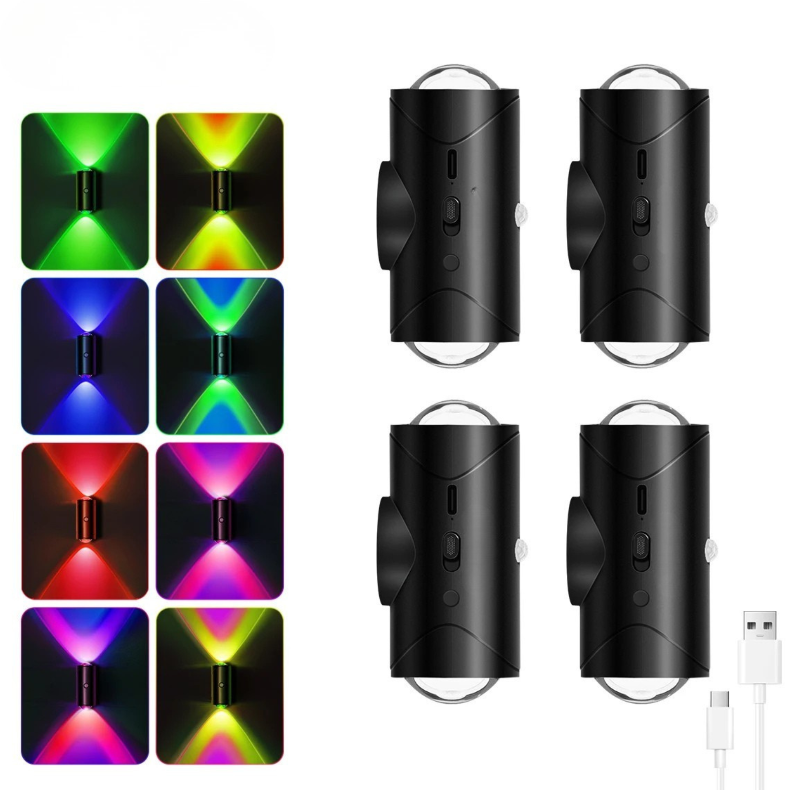 LED Motion Sensor Wall Light Rechargeable Cordless Up Down Lighting Indoor