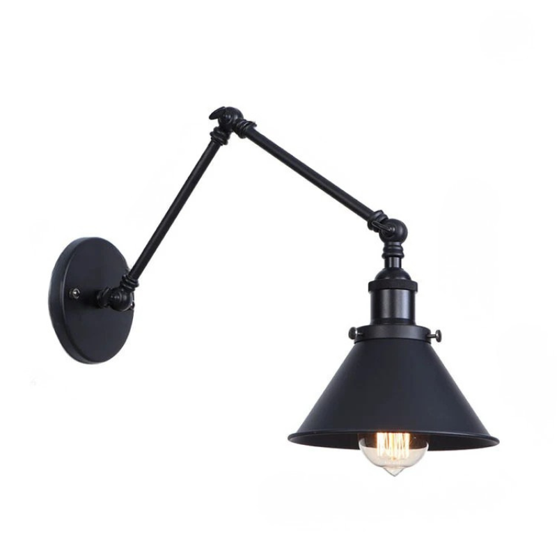 Modern Adjustable Wall Sconce Long Arm Reading Light Bedroom Living Room