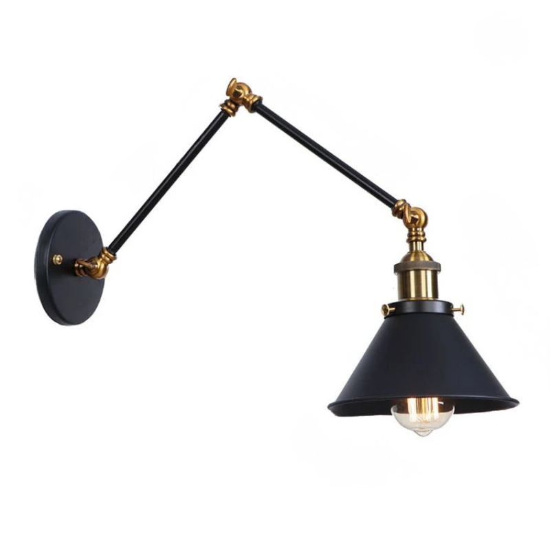 Modern Adjustable Wall Sconce Long Arm Reading Light Bedroom Living Room