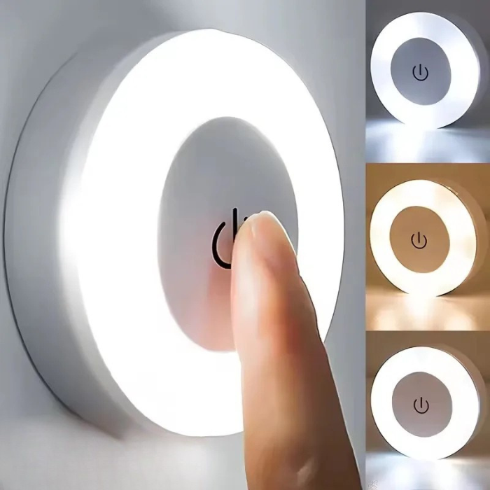 Rechargeable LED Touch Night Light USB Magnetic Wall Lamp Dimmable Portable