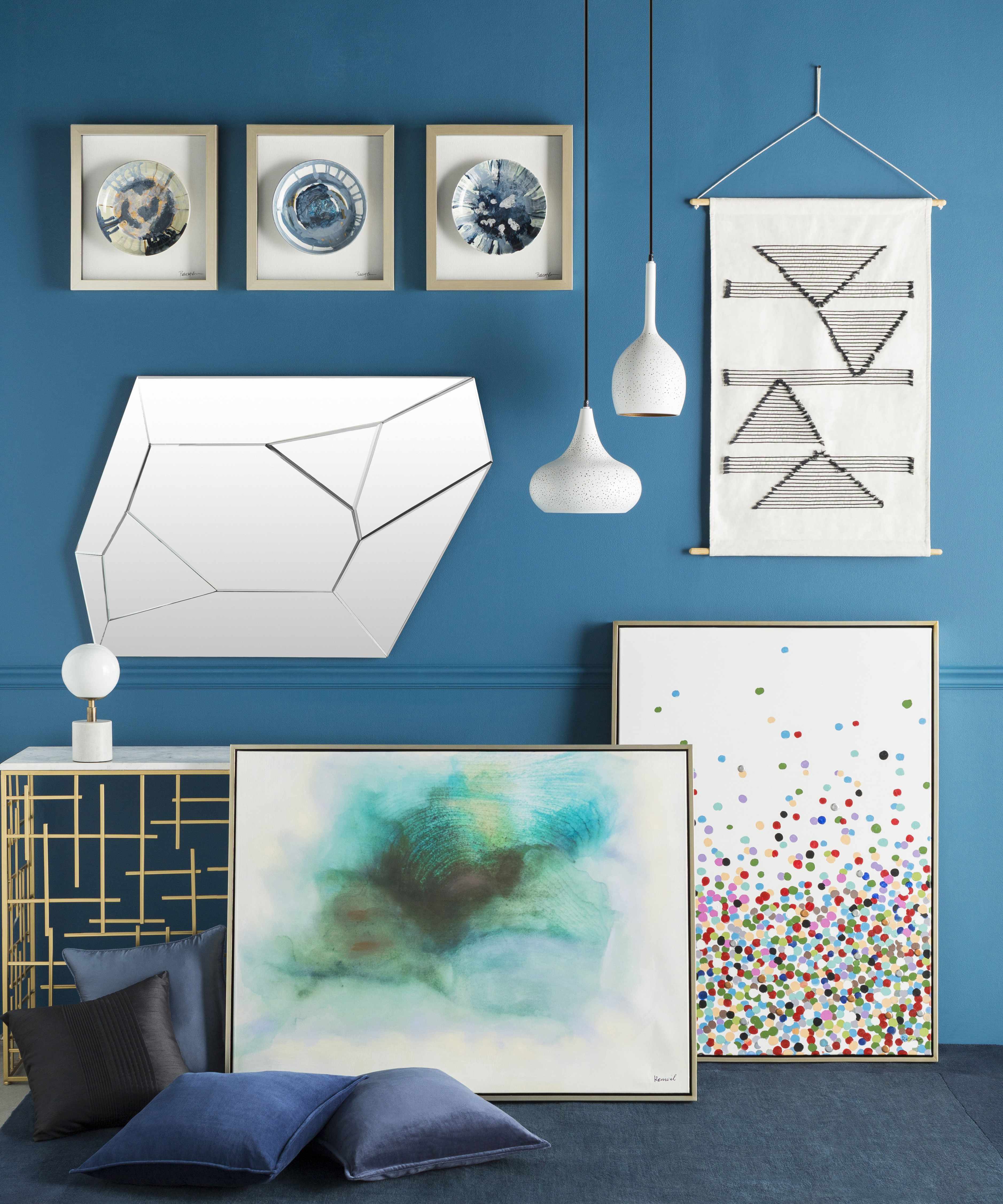Nelse Multicolor Polka Dot Pattern Wall Art - Clearance