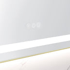 48" x 32" LED Bathroom Mirror with Front and Backlight