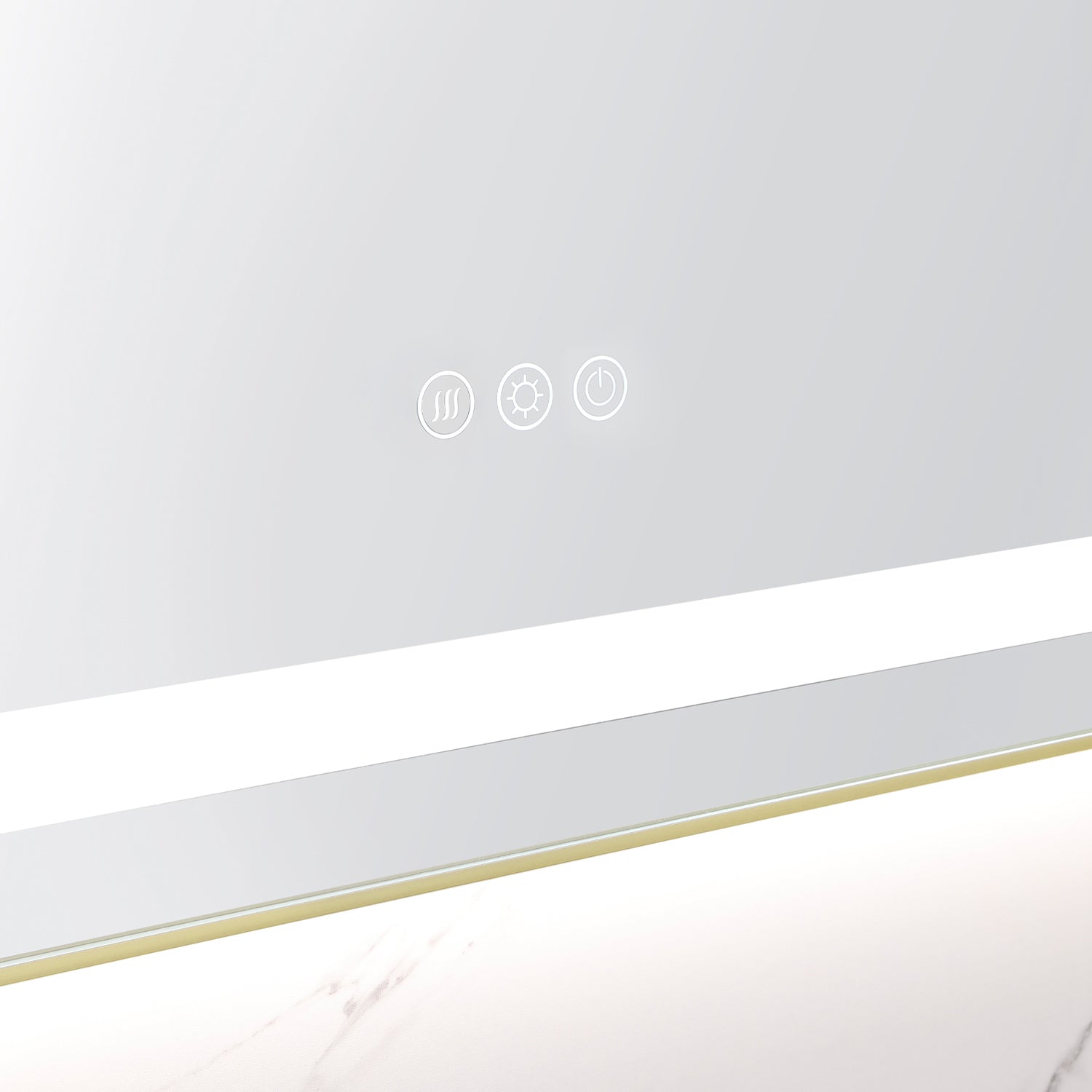 48" x 32" LED Bathroom Mirror with Front and Backlight