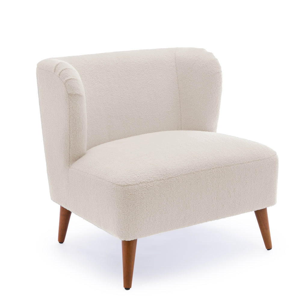 Veda Boucle Accent Chair - Milky
