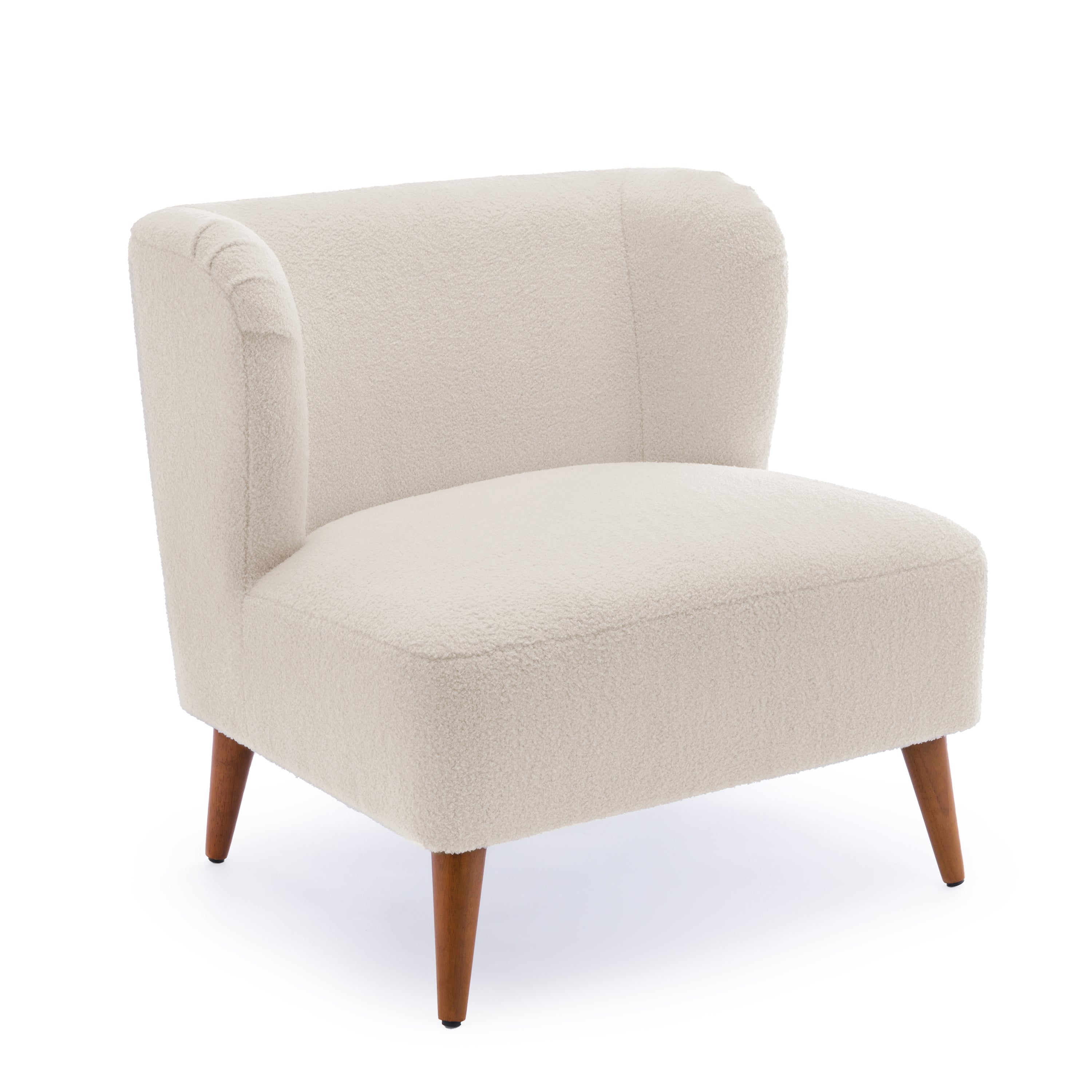 Veda Boucle Accent Chair - Milky