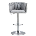 360° Fabric Cover Swivel Bar Stools Set of 2