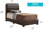 Stylish Contemporary Twin Bed