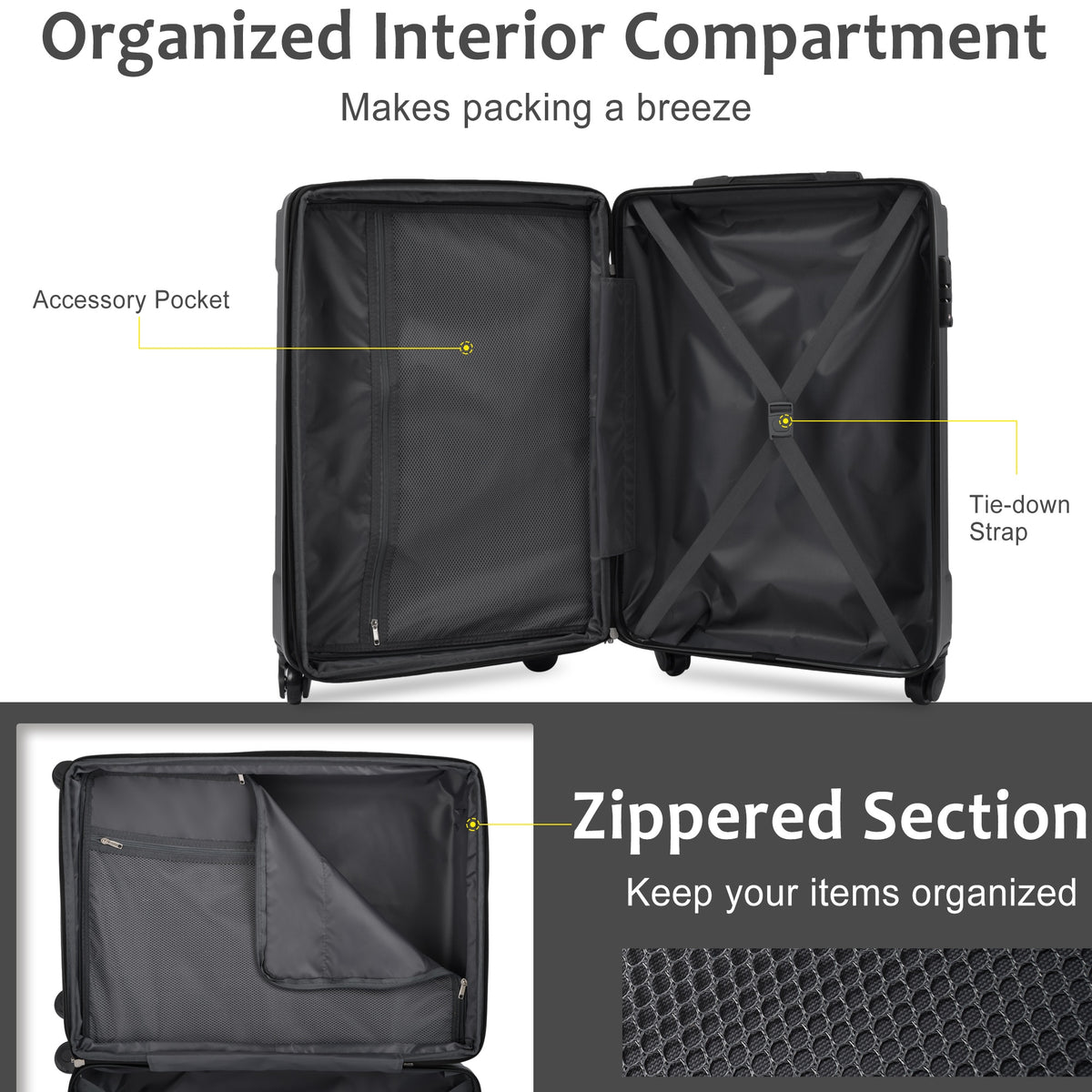 20-Inch Hardshell Carry-On Luggage