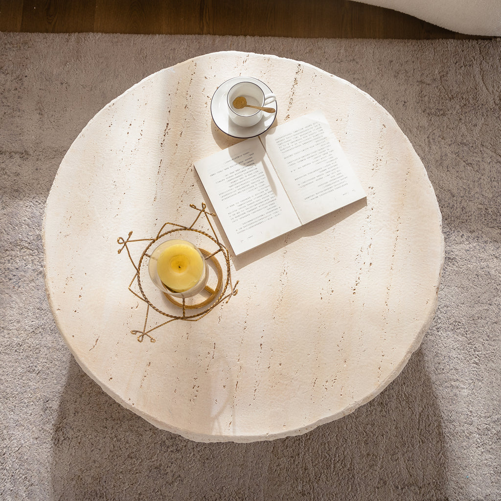 MgO Mid-Century Round Centre Coffee Table