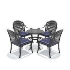 5-Piece Set Of Cast Aluminum Patio Furniture