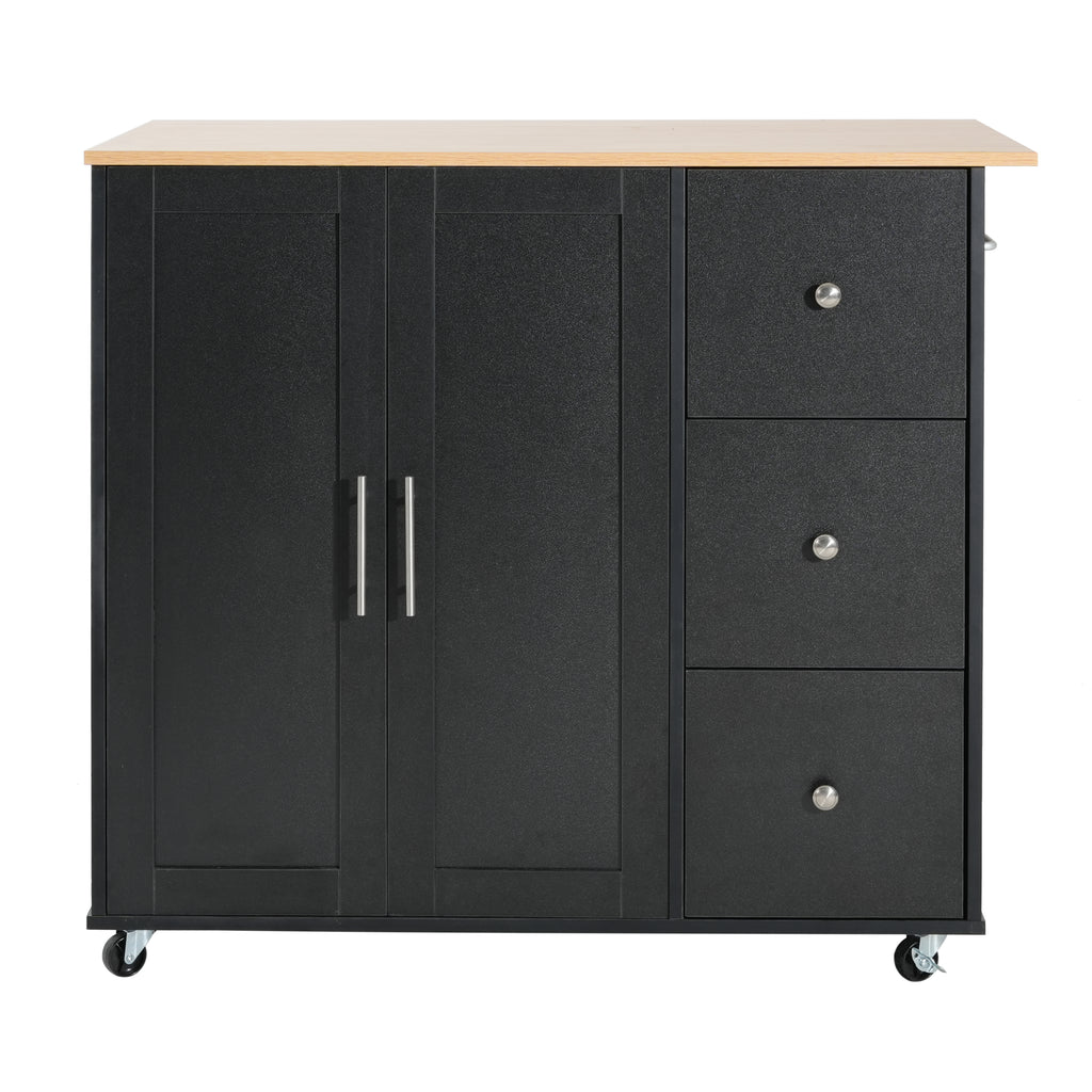Mobile Kitchen Cart with Storage