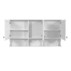 55 Inch Mirror Medicine Cabinet with Open Shelves