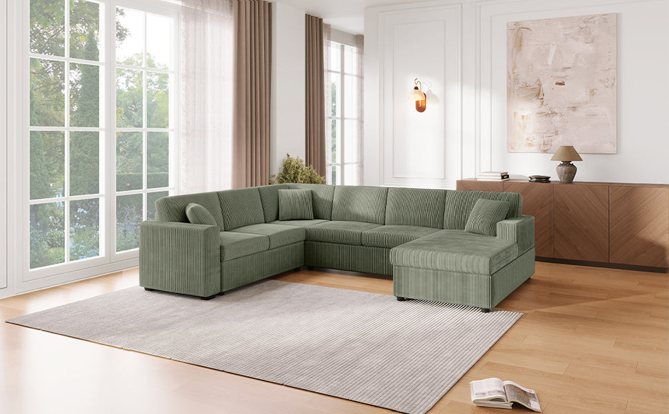Oversized Sectional Sofa with Chaise Lounge