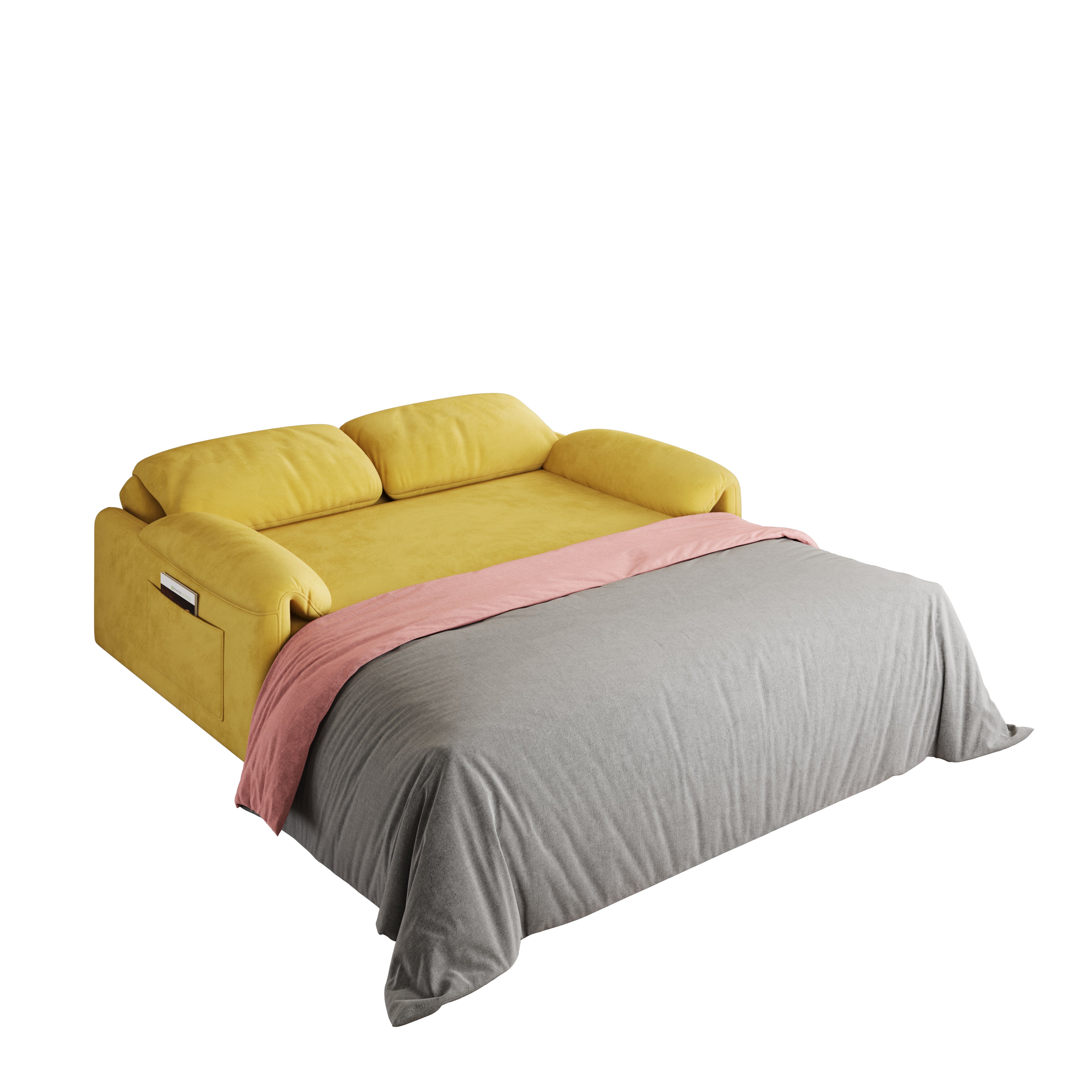 Elegant Dual-Purpose Velvet Sofa Bed