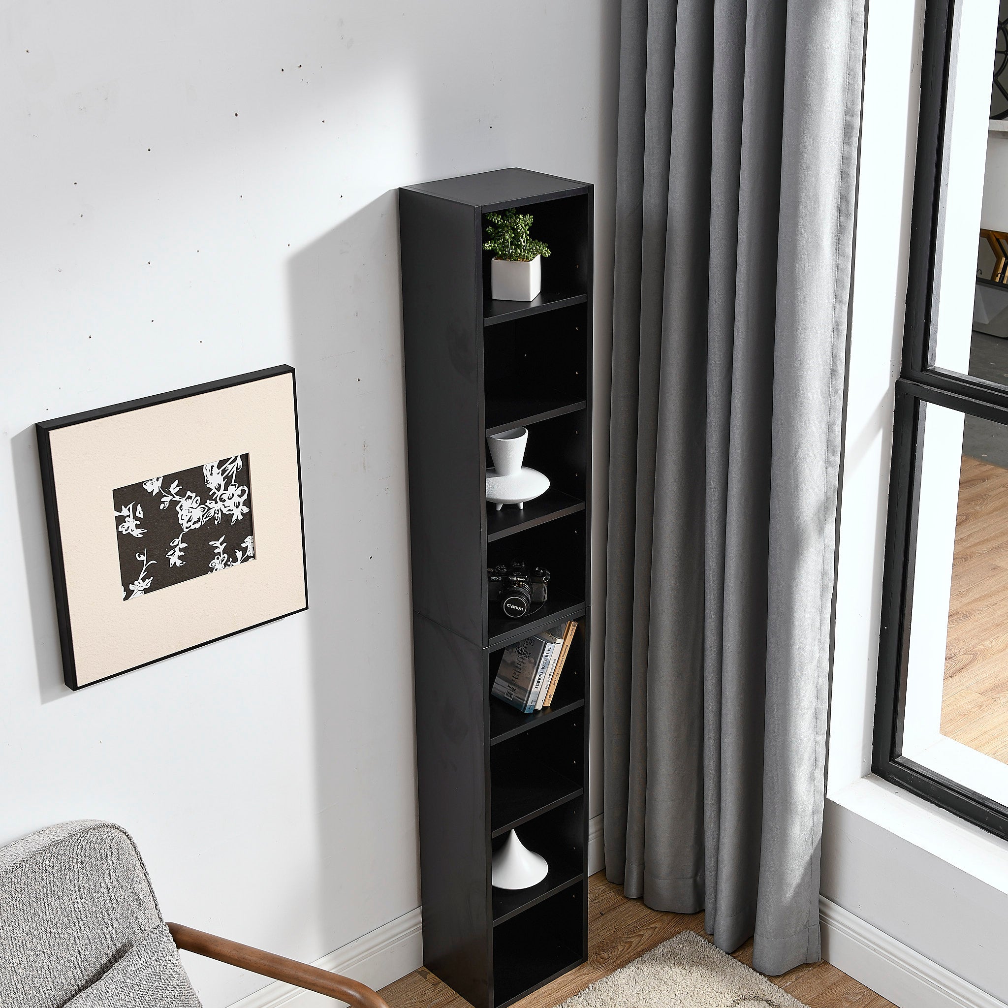 8-Tier Media Tower Rack
