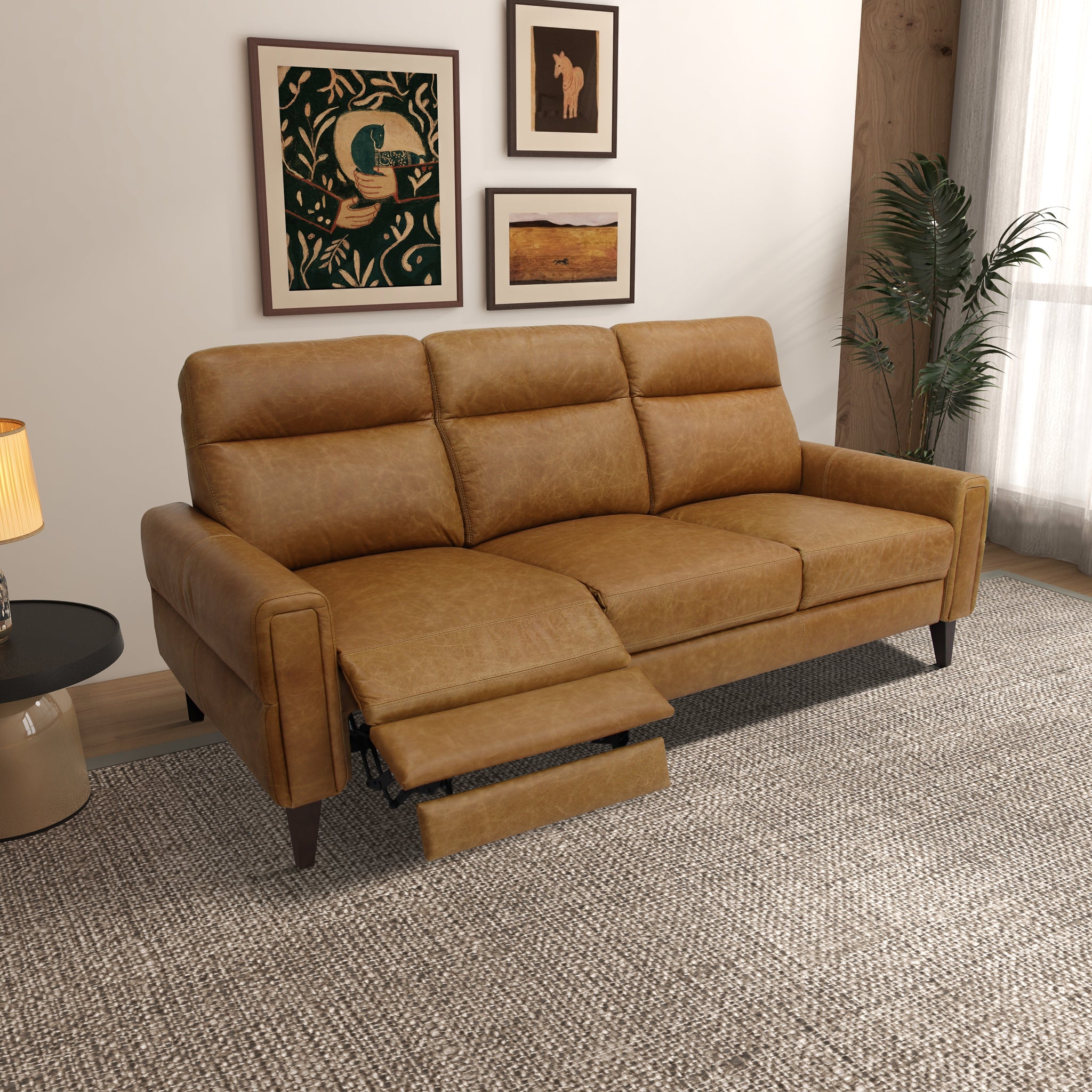 Elliot Incliner Sofa Left - Waxy