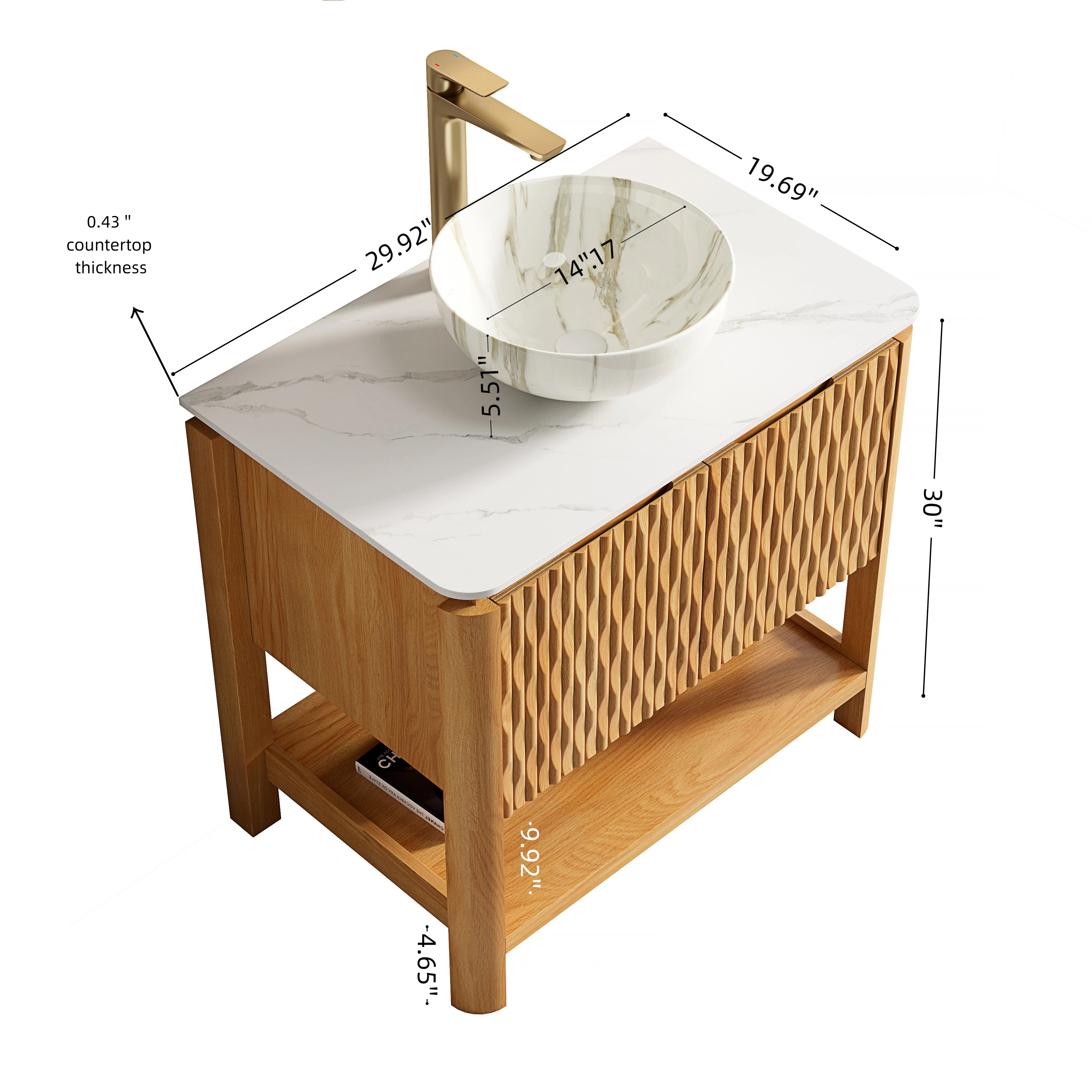 Sharma 30" Bathroom Vanity & Sink