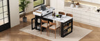TREXM Extendable Dining Table with Folding Tabletop