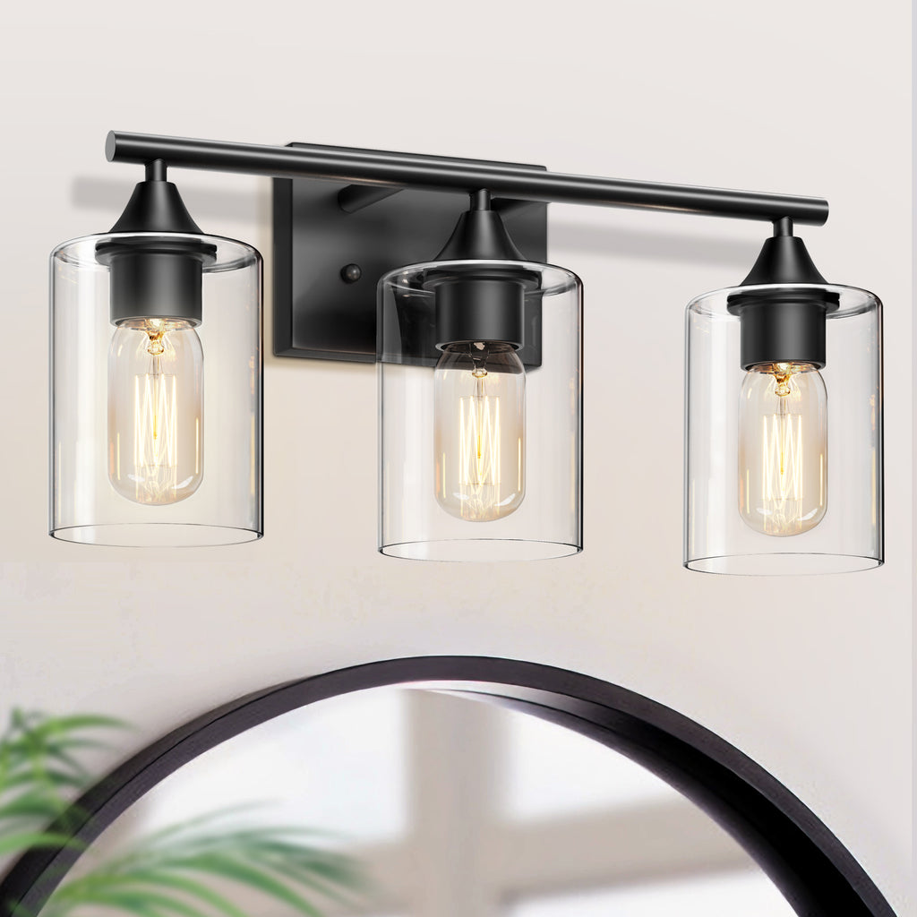 3-Light Matte Bathroom Vanity Wall Light