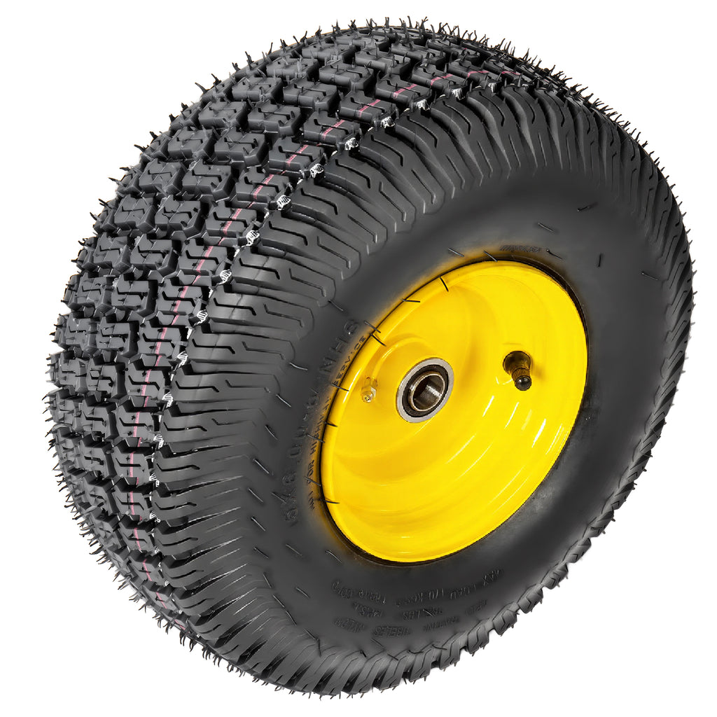 Set of 2 Lawn Mower Tires and Wheel Assembly