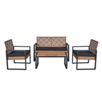 4-Piece Patio Furniture Set Outdoor Balcony Porch Garden