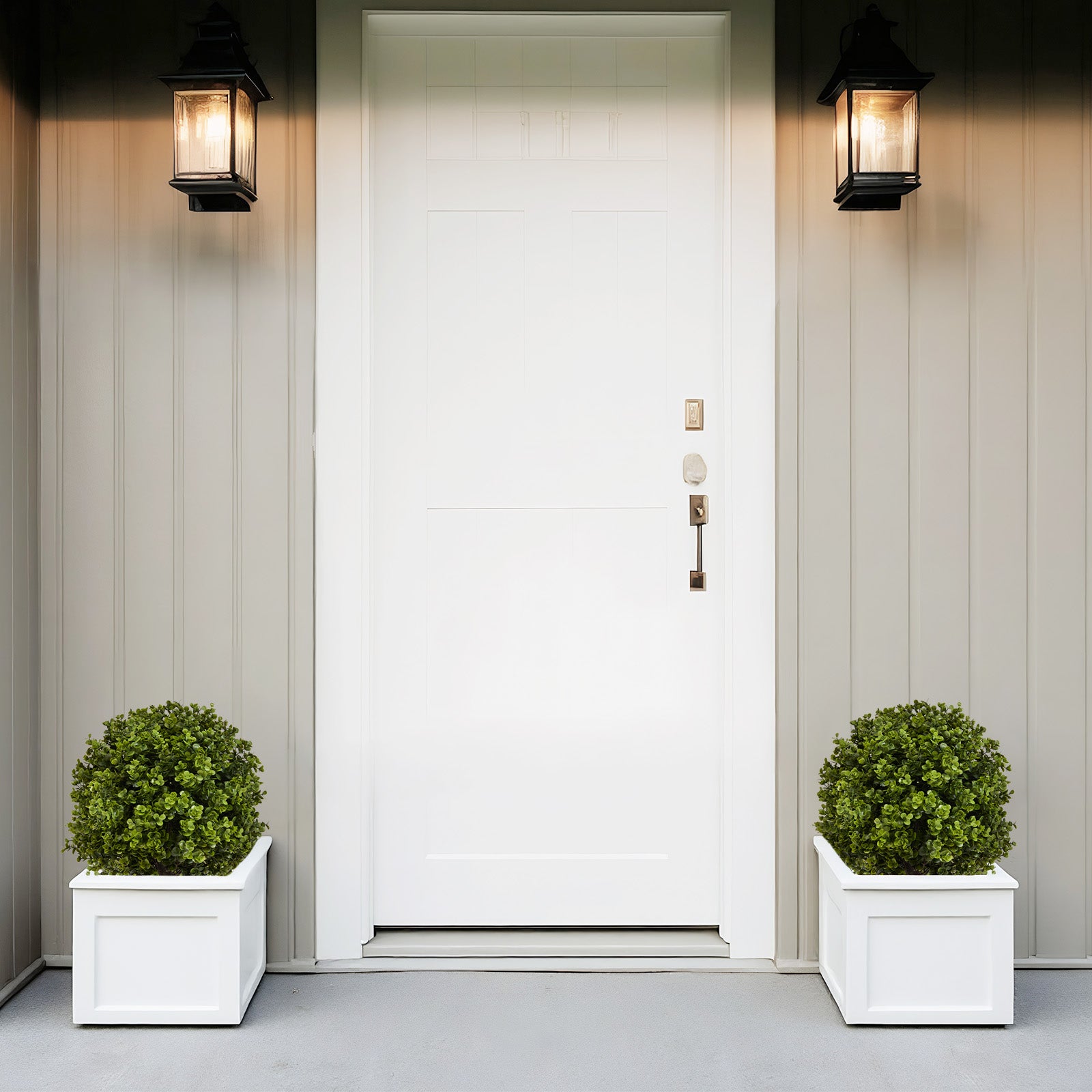 Boxwood Ball Shaped Artificial Topiary Shrubs Set of 2