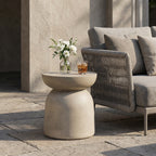 Outdoor Round Top MGO Drum Side/End Table
