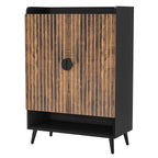 29.6 Inches Rustic Brown Shoe Cabinet