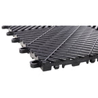 25pcs Plastic Garage Floor Mats - 15.6"x15.6"