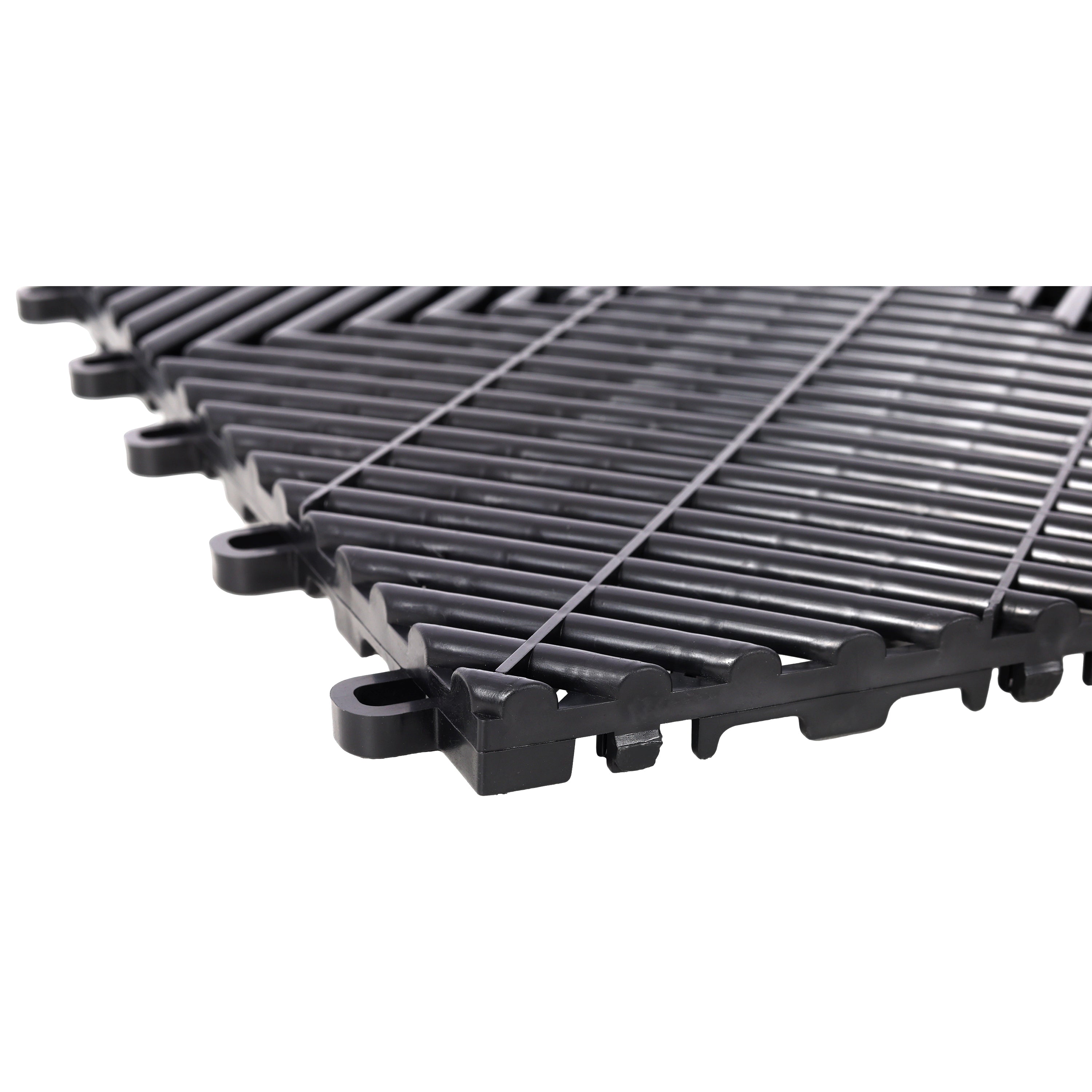 25pcs Plastic Garage Floor Mats - 15.6"x15.6"