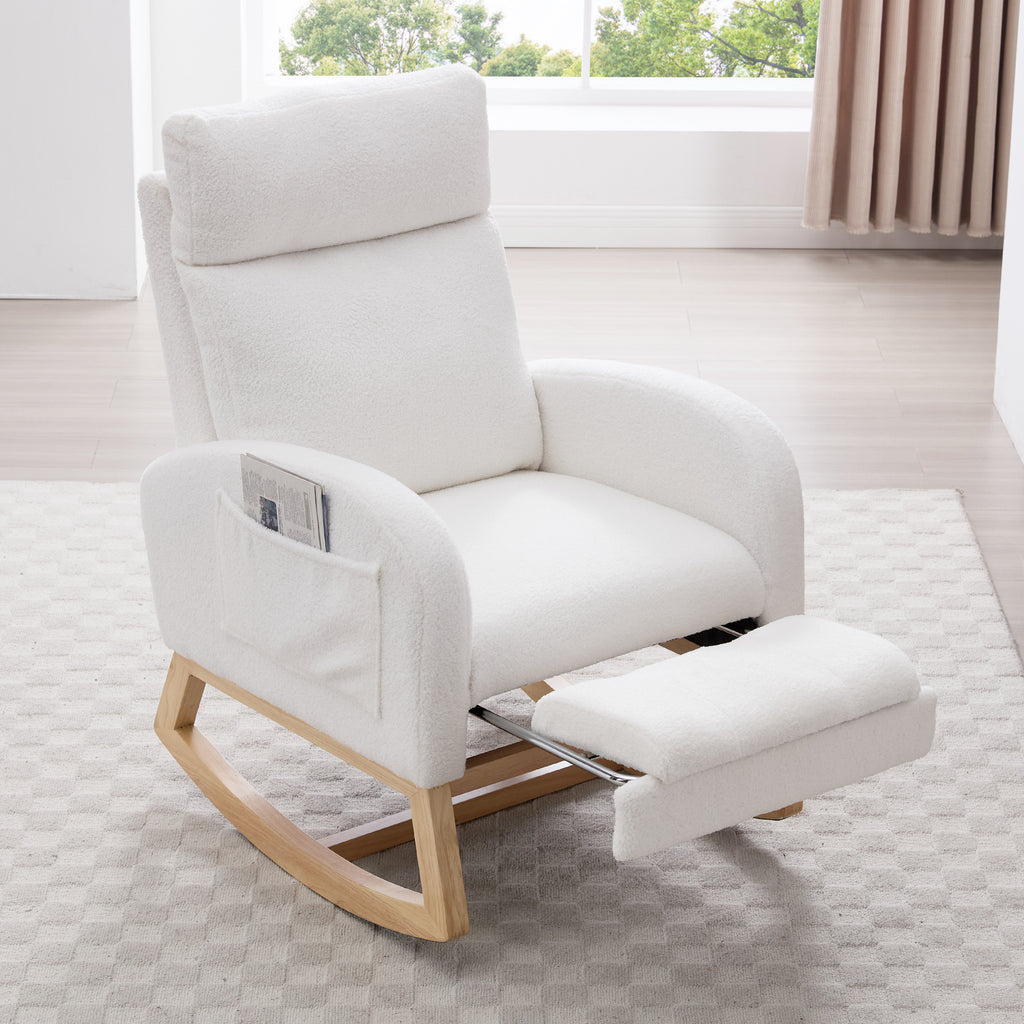 Teddy Fabric Leisure Rocking Chair