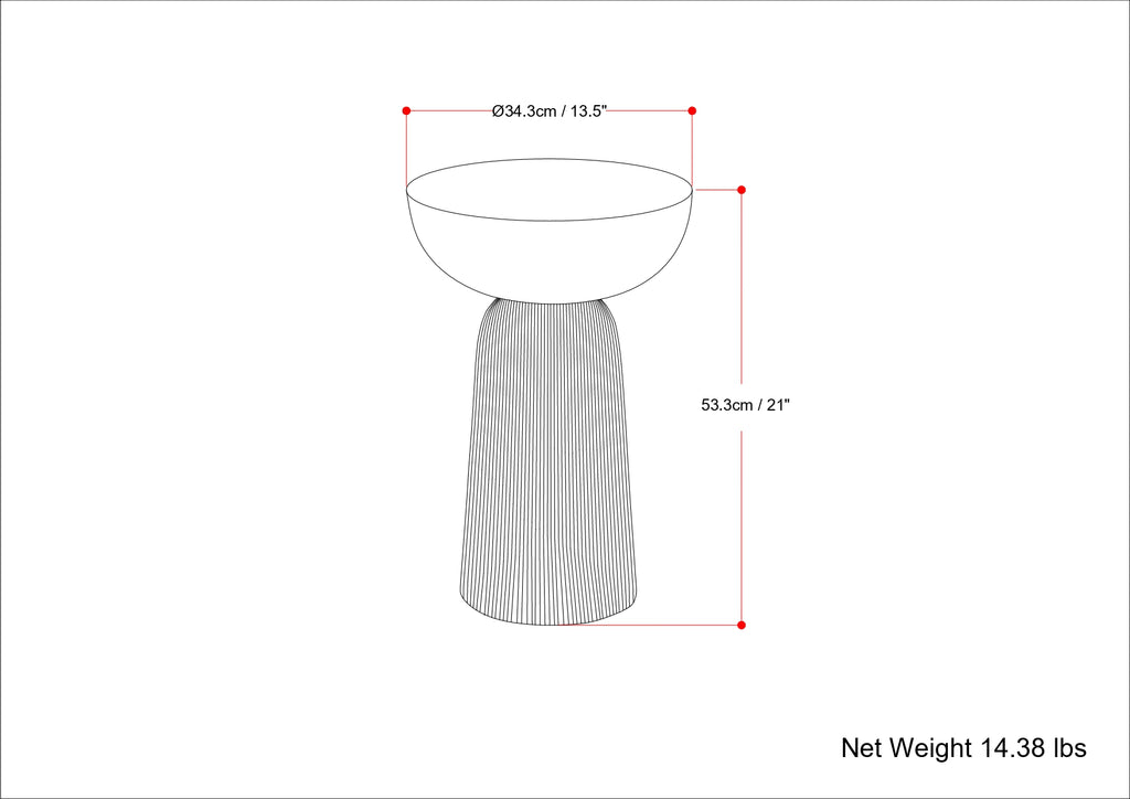 Hughes Cast Aluminum Side Table