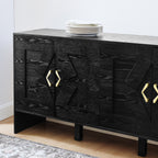 60" Mid Century Modern Sideboard Buffet Cabinet
