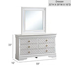 Verona G6735-D Dresser in Pearl
