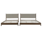 Premium Rubber Wood Platform Bed Frame, Queen Size