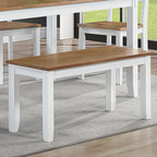 Contemporary 6pc Dining Set Table with 4 Side Chairs and Bench