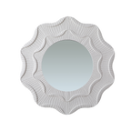 31.5 Inch Wavy Flower Wall Mirror